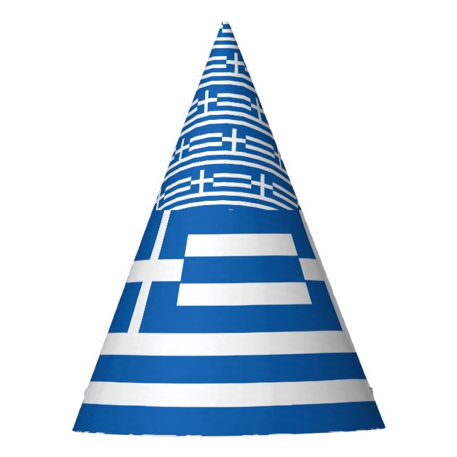 Chapeaux De Fêtes Drapeau de la Grèce (Devant)