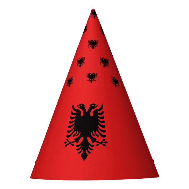 Chapeaux De Fêtes Drapeau de l'Albanie (Devant)