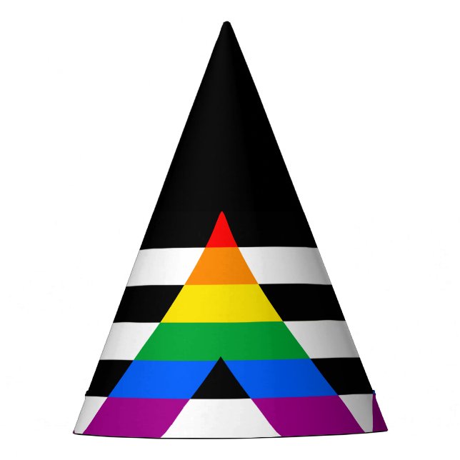 Chapeaux De Fêtes Drapeau de l'allié LGBTQ+ (Devant)