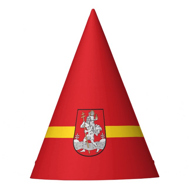 Chapeaux De Fêtes Drapeau de Vilnius, Lituanie Casquette du Parti (Devant)