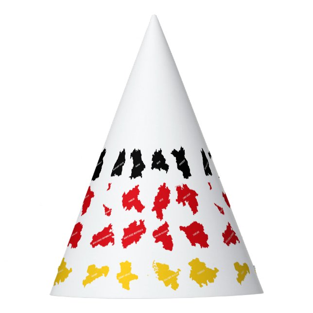 Chapeaux De Fêtes Drapeau des États allemands (Devant)