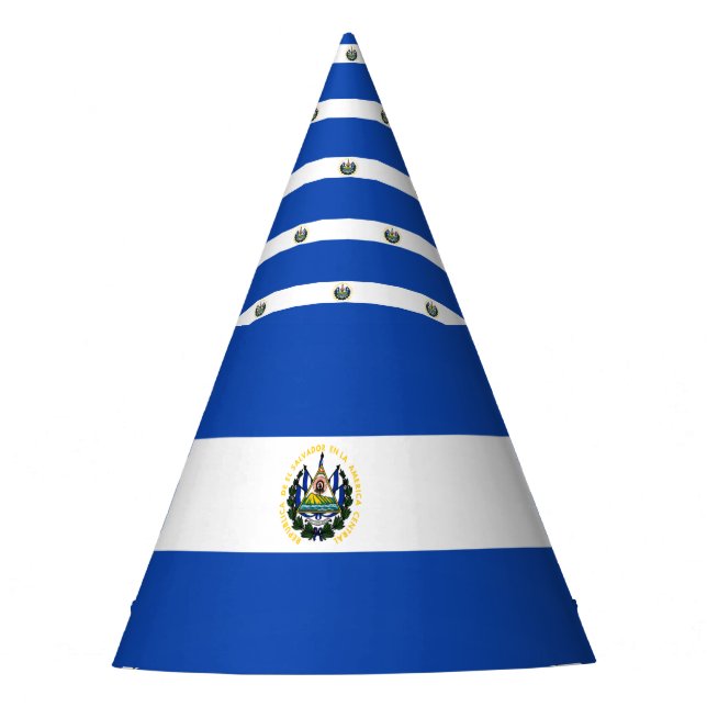Chapeaux De Fêtes Drapeau du Salvador (Devant)