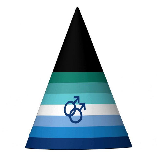 Chapeaux De Fêtes Drapeau MLM Gay Male Pride (Devant)