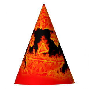 Chapeaux De Fêtes Drôle effrayant Flames d'incendie orange Halloween