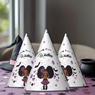 Chapeaux De Fêtes Éffrayante mignonne fille afro-puff Casquette d'an