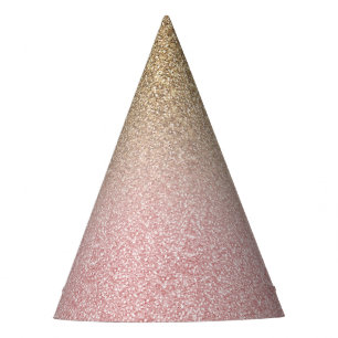 Chapeaux De Fêtes Elégant Rose Gold et Parties scintillant or Sparkl