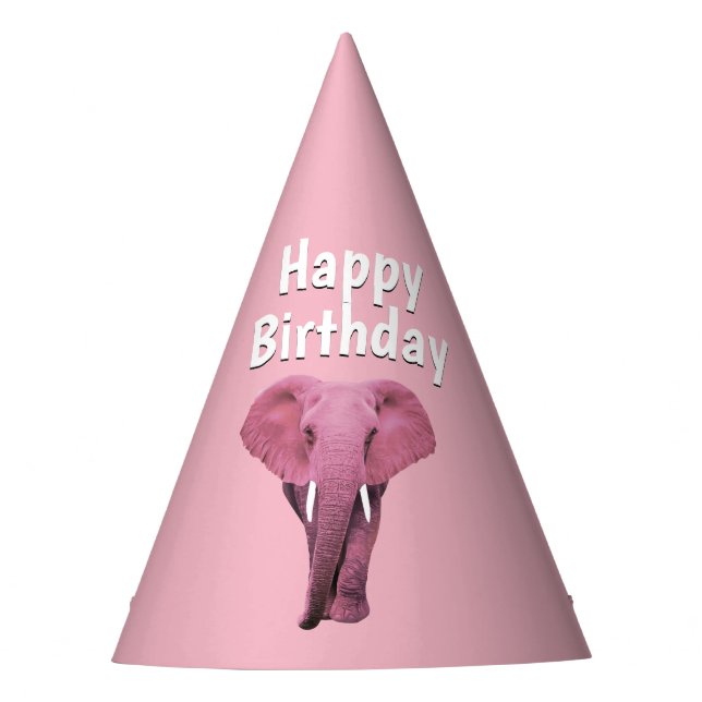 Chapeaux De Fêtes Eléphant rose (Devant)