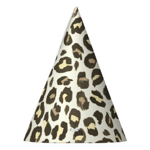 Chapeaux De Fêtes Empreinte de léopard cheetah poster de animal