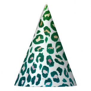 Chapeaux De Fêtes Empreinte de léopard cheetah poster de animal