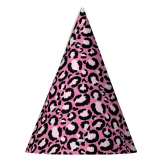 Chapeaux De Fêtes Empreinte de léopard rose