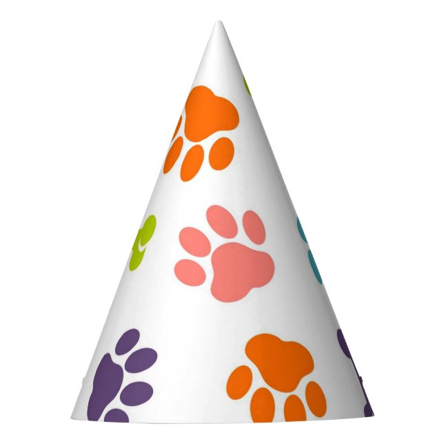 Chapeaux De Fêtes Empreintes de pattes chiots (Devant)
