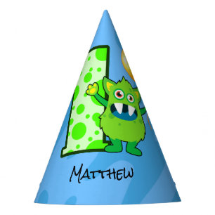 Chapeaux De Fêtes Ęr anniversaire de monstre vert