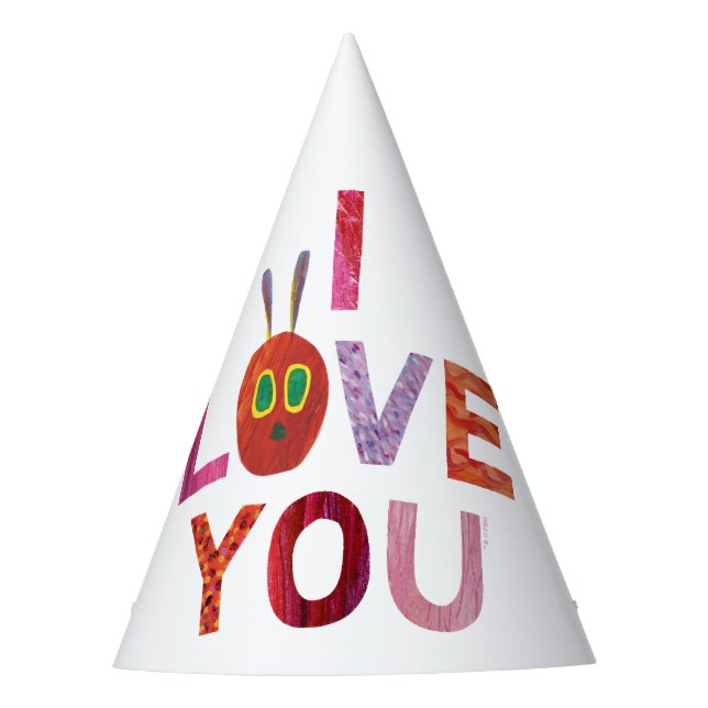 Chapeaux De Fêtes Eric Carle | Caterpillar I Love You (Devant)