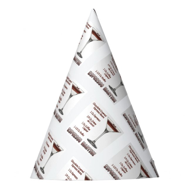 Chapeaux De Fêtes Espresso Martini Cocktail Recette Art (Devant)