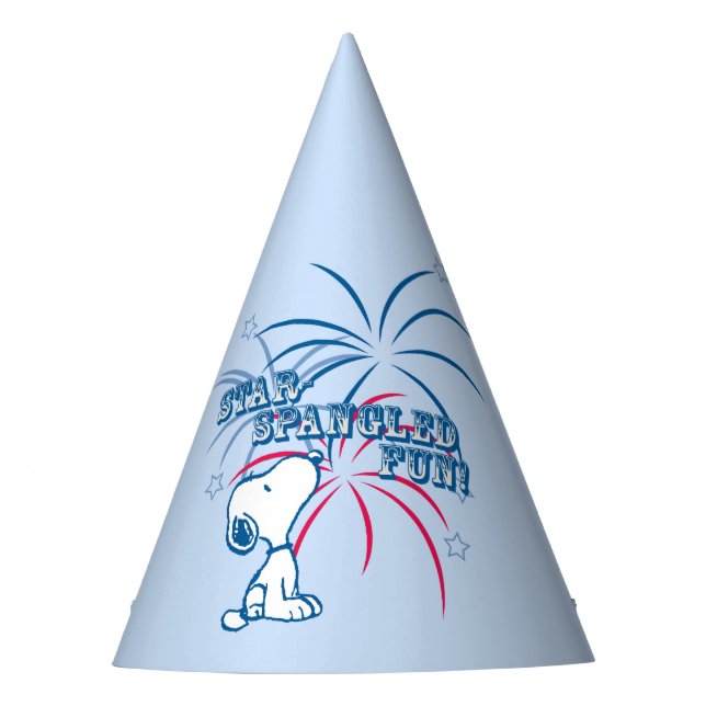 Chapeaux De Fêtes Étoile Snoopy Fun Spangé (Devant)