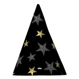 Chapeaux De Fêtes Étoiles Argent & Or Fête des Stars du Hollywood No