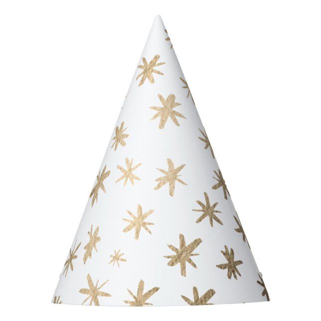 Chapeaux De Fêtes étoiles métalliques - or (Devant)