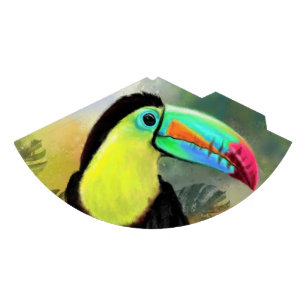 Chapeaux De Fêtes Exotique Tropical Toco Toucan Bird - Peinture Mign
