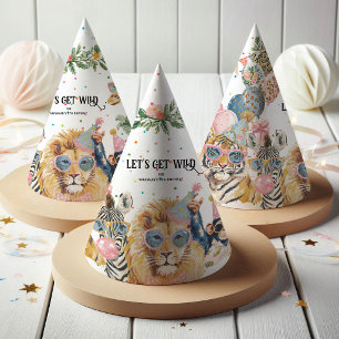 Chapeaux De Fêtes Faisons la fête Animal de fête d'anniversaire
