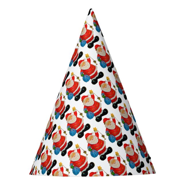 Chapeaux De Fêtes Fantaisie Noël Motif du Père Noël (Devant)