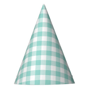 Chapeaux De Fêtes Faye et Lauren Aqua Plaid