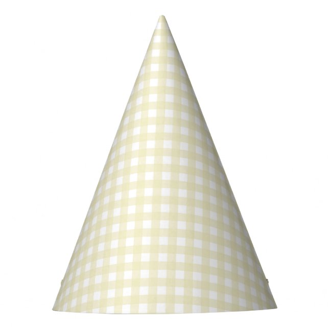 Chapeaux De Fêtes Faye et Lauren Pastel En vichy jaune (Devant)
