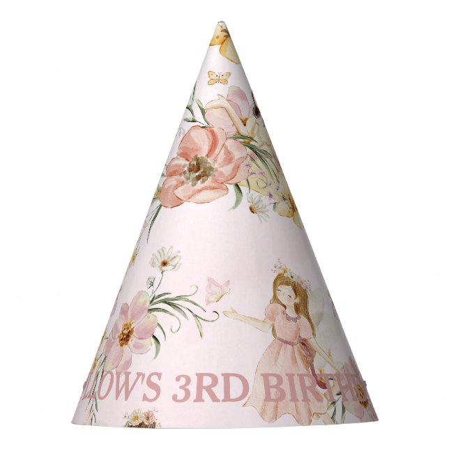 Chapeaux De Fêtes Fées de Whimsical Fleur sauvage Meadow Anniversair (Devant)