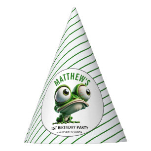 Chapeaux De Fêtes Ferme Thème 1er Anniversaire Grenouille Folle Mign