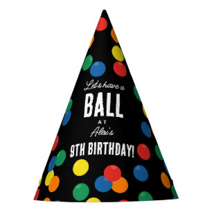 Chapeaux De Fêtes Fête d'anniversaire à la balle colorée