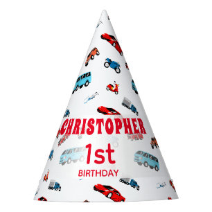 Chapeaux De Fêtes Fête d'anniversaire à thème voiture Retro Style