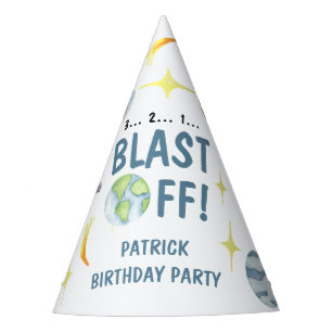 Chapeaux De Fêtes Fête d'anniversaire astronaute dans l'espace