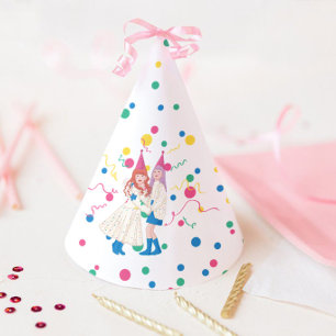 Chapeaux De Fêtes Fête d'anniversaire conjointe des sœurs Pastel