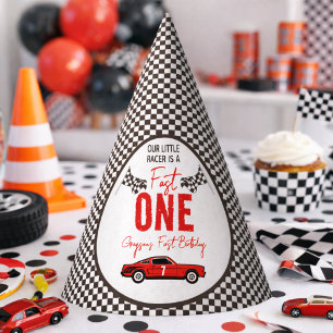 Chapeaux De Fêtes Fête d'anniversaire de 1 an pour garçon - Fast One