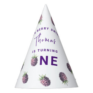 Chapeaux De Fêtes Fête d'anniversaire de 1 an sur le thème des mûres