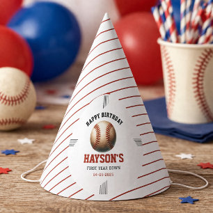 Chapeaux De Fêtes Fête d'anniversaire de baseball de la première ann