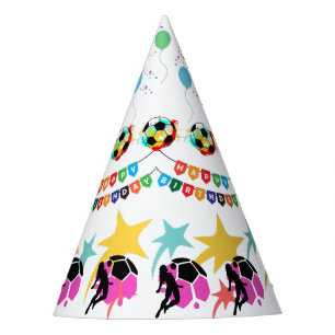 Chapeaux De Fêtes Fête d'anniversaire de fille de football, Cadeau d