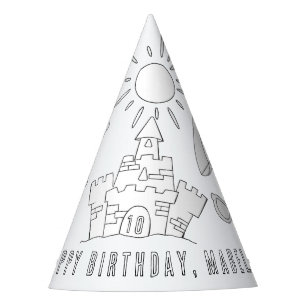 Chapeaux De Fêtes Fête d'anniversaire de plage - Couleur votre propr