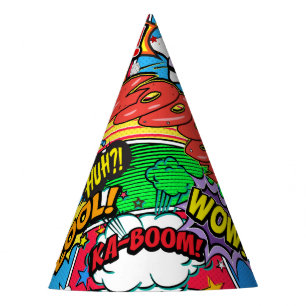 Chapeaux De Fêtes Fête d'anniversaire de super héros de bande