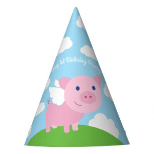 Chapeaux De Fêtes Fête d'anniversaire de vol de cochon