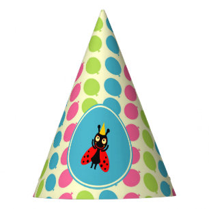 Chapeaux De Fêtes Fête d'anniversaire d'enfants de coccinelles et de
