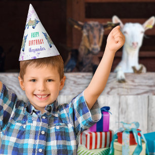 Chapeaux De Fêtes Fête d'anniversaire des animaux de la ferme de chè