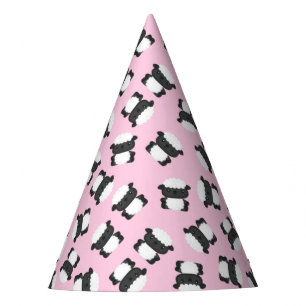 Chapeaux De Fêtes Fête d'anniversaire des moutons roses