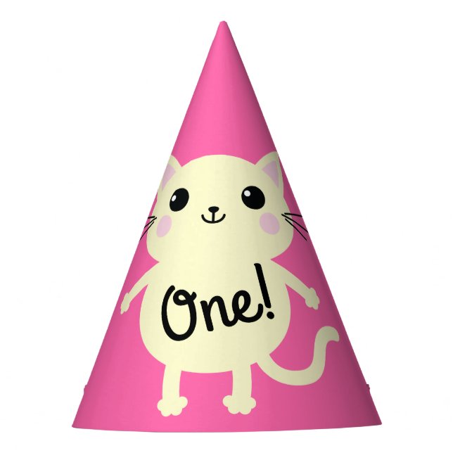 Chapeaux De Fêtes Fête d'anniversaire du chat (Devant)