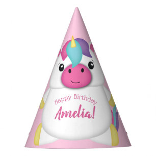 Chapeaux De Fêtes Fête d'anniversaire licorne rose