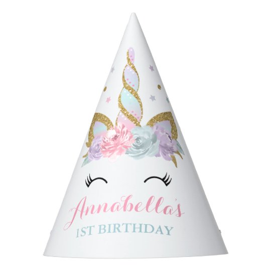 Chapeaux De Fetes Fete D Anniversaire Magique De Licorne De Zazzle Ca