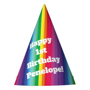 Chapeaux De Fêtes Fête d'anniversaire Rainbow