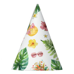Chapeaux De Fêtes Fête d'anniversaire Tropical Hawaii Aloha