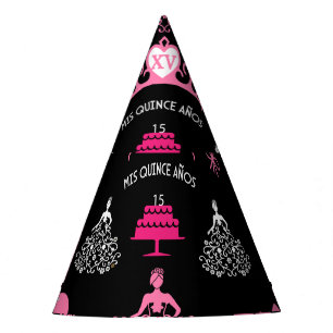 Chapeaux De Fêtes Fête de Couronne Rose pour Quinceanera
