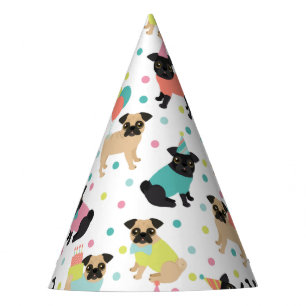 Chapeaux De Fêtes Fête de Pug Birthday