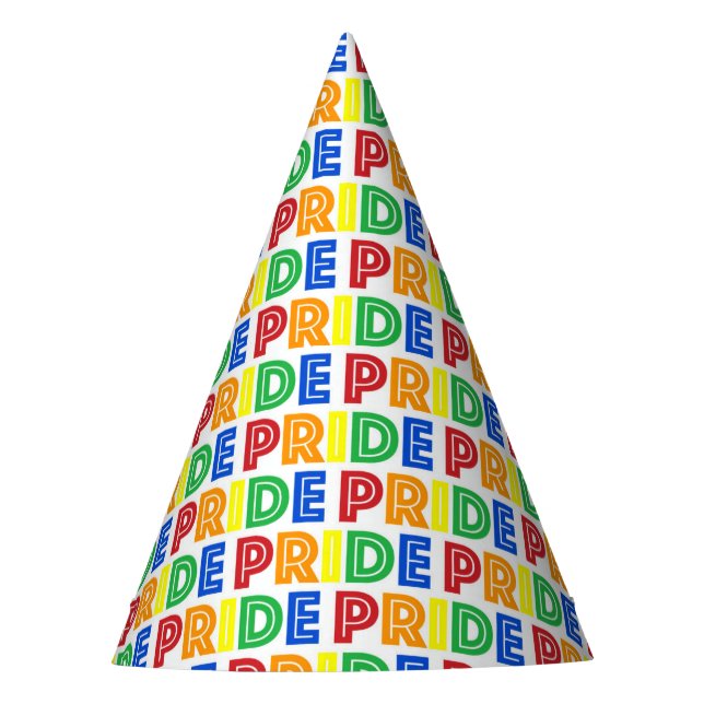 Chapeaux De Fêtes Fête du mois des Gay pride LGBT Rainbow Letters (Devant)